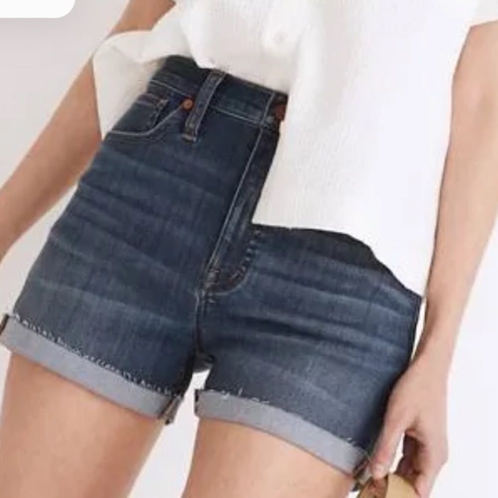Madewell high-rise denim shorts size 24 Blue Jean shorts luxury